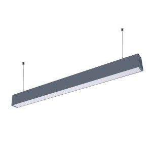 48W LED LINEAR HANGING SUSPENSION LIGHT WITH SAMSUNG CHIP -BLACK BODY