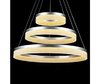 70W led pendant light triple metal ring with illuminated edges dimmable